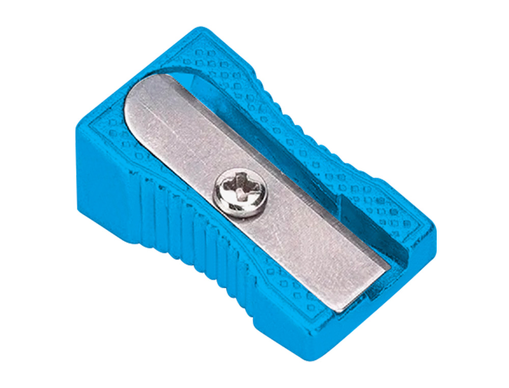 APARA LAPIS LIDERPAPEL METALICO 1 USO COR AZUL
