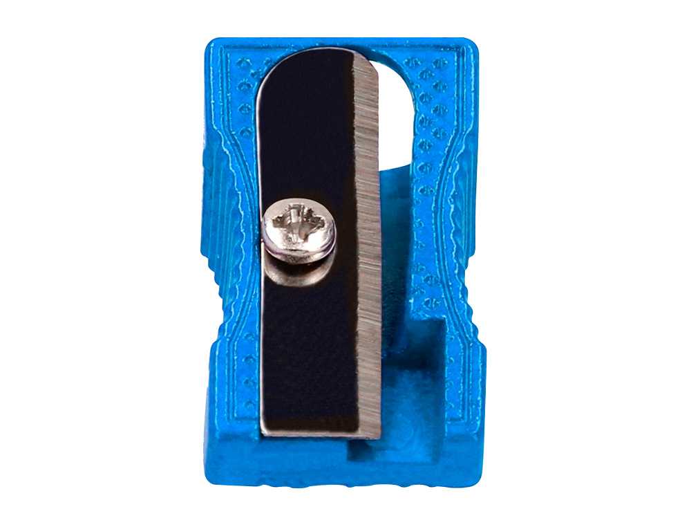 APARA LAPIS LIDERPAPEL METALICO 1 USO COR AZUL