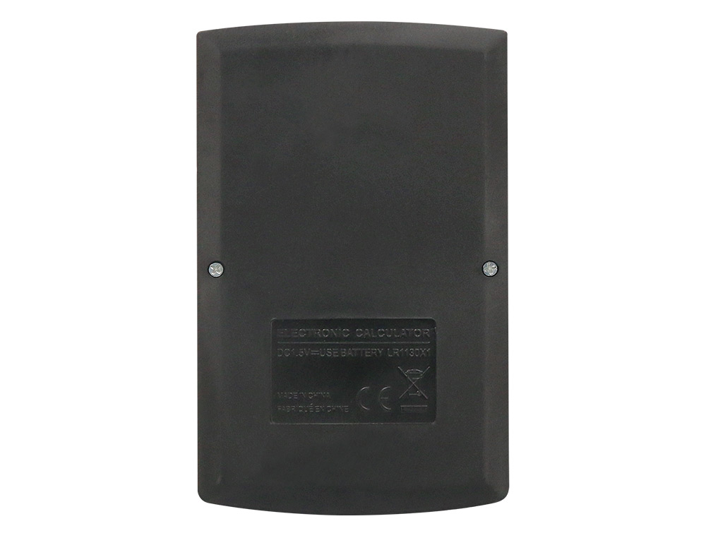 CALCULADORA LIDERPAPEL DE BOLSO XF05 8 DIGITOS SOLAR E PILHAS COR PRETO 98X62X8 MM