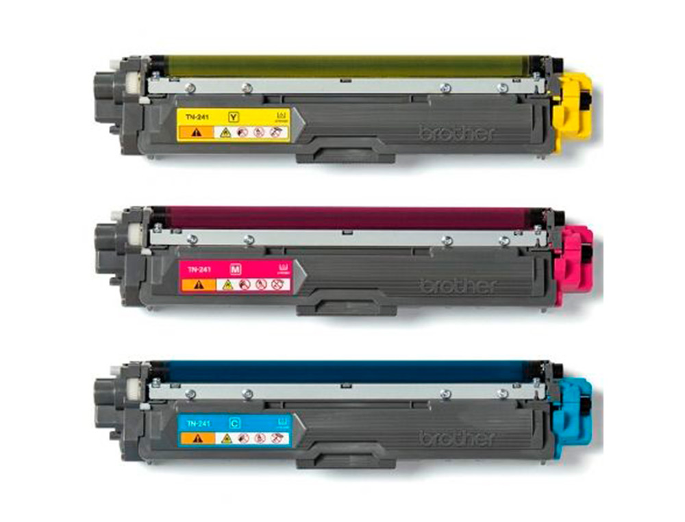 TONER BROTHER TN241CMY HL3140 / 3170 / 3150 / DCP9020 / MFC9140 / 9330 / 9340 CIAN MAGENTA AMARELO 1500 PAGINAS