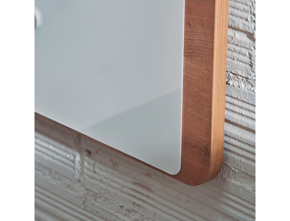 QUADRO BRANCO ROCADA MAGNTICO LACADO NATURAL 115X75 CM