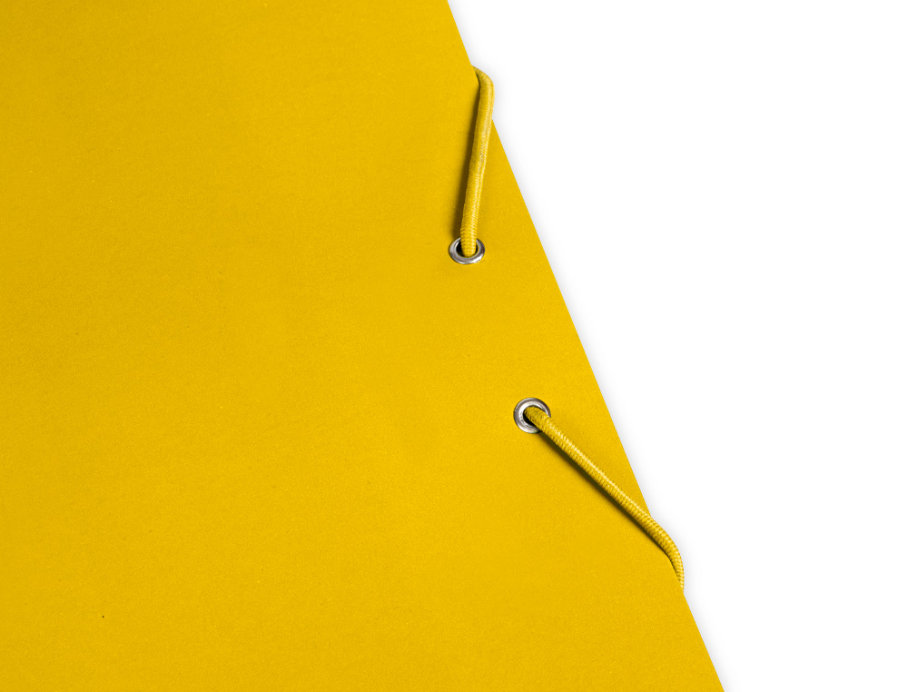 PASTA LIDERPAPEL DE ELASTICOS FOLIO 3 ABAS CARTAO PLASTIFICADO COR AMARELO
