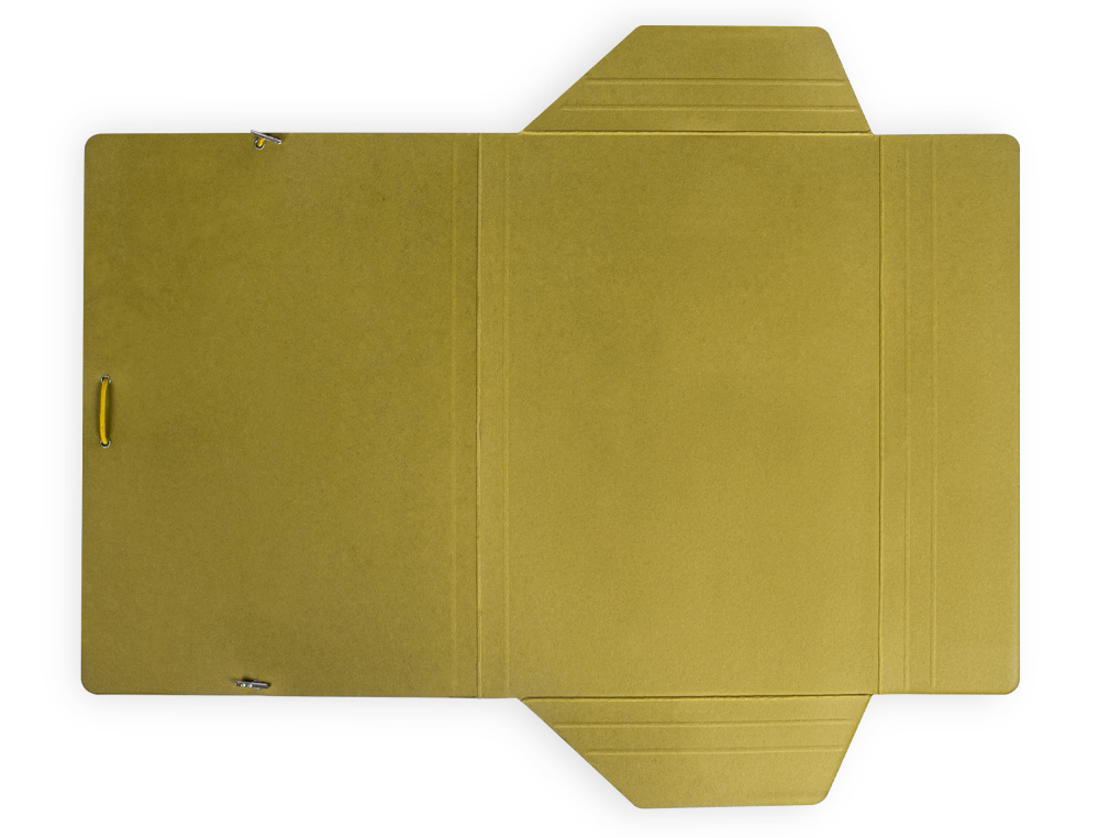 PASTA LIDERPAPEL DE ELASTICOS FOLIO 3 ABAS CARTAO PLASTIFICADO COR AMARELO