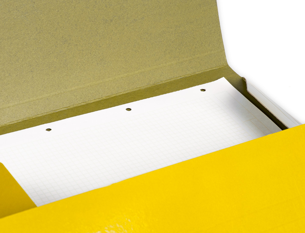 PASTA LIDERPAPEL DE ELASTICOS FOLIO 3 ABAS CARTAO PLASTIFICADO COR AMARELO
