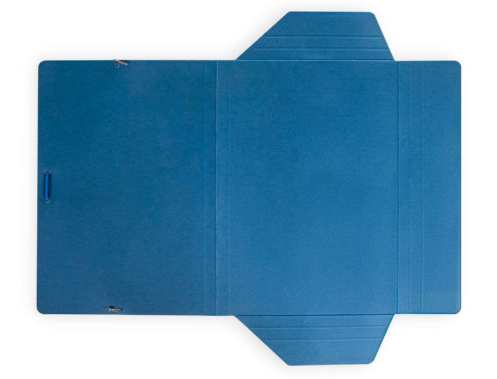 PASTA LIDERPAPEL DE ELASTICOS FOLIO 3 ABAS CARTAO PLASTIFICADO COR AZUL