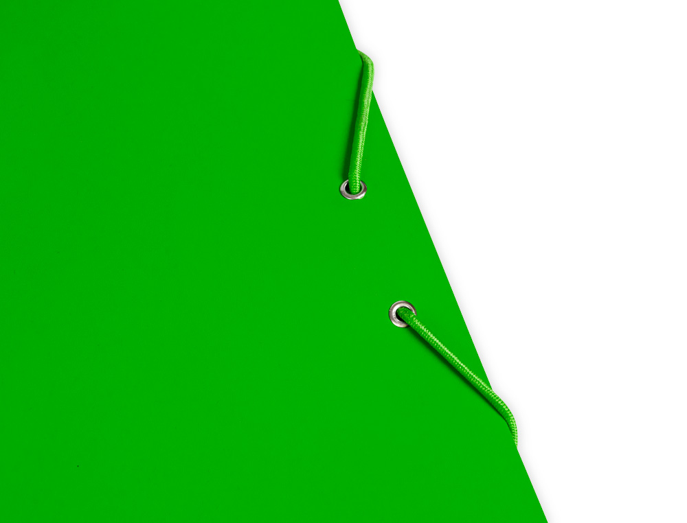 PASTA LIDERPAPEL DE ELASTICOS FOLIO 3 ABAS CARTAO PLASTIFICADO COR VERDE