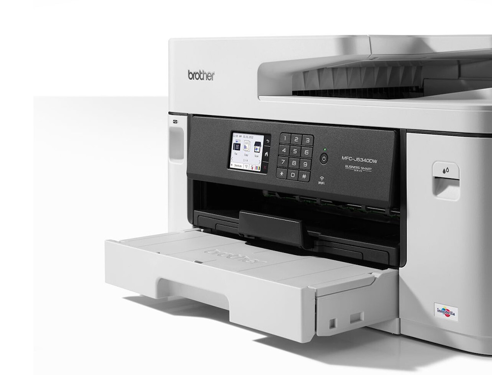 MULTIFUNÇ ES BROTHER MFC-J5340DW PROFISSIONAL A4 / A3 COR TINTA 28PPM DUPLEX TATIL WIFI BANDEJA 250 FOLHAS