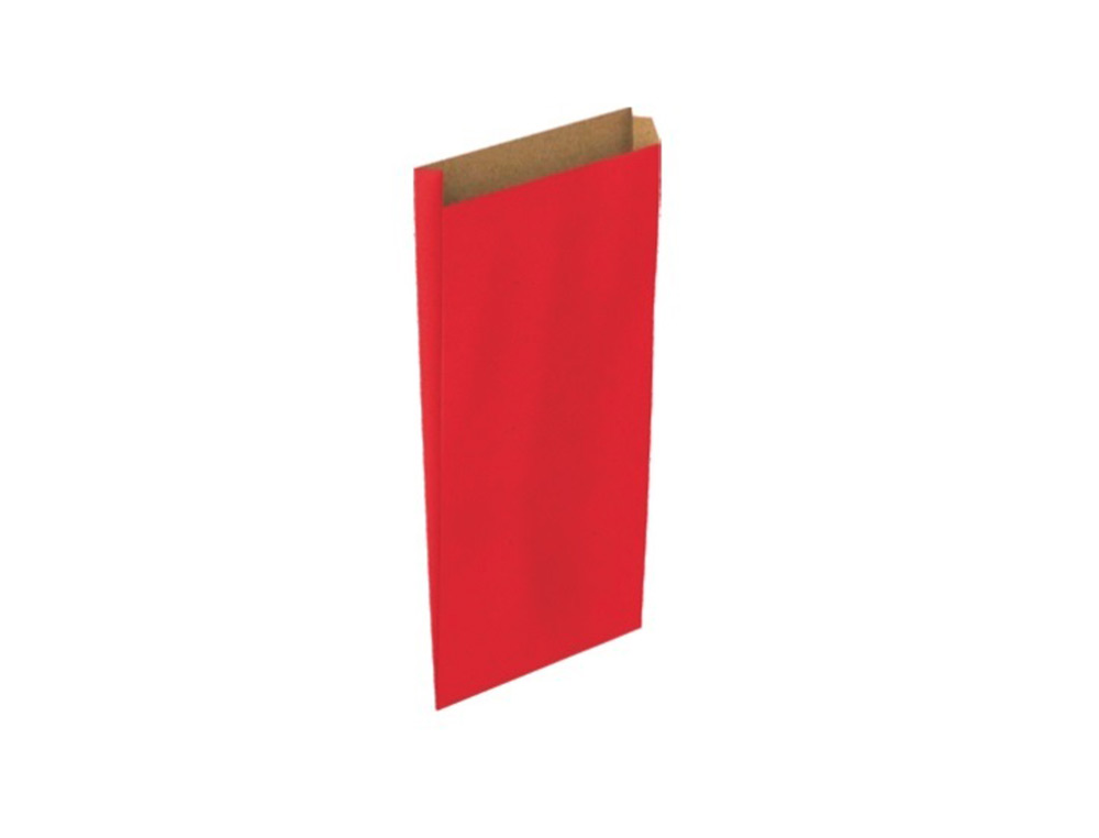 ENVELOPE BASIKA KRAFT VERMELHO COM FOLE XS 120X250X30 MM PACK DE 25 UNIDADES