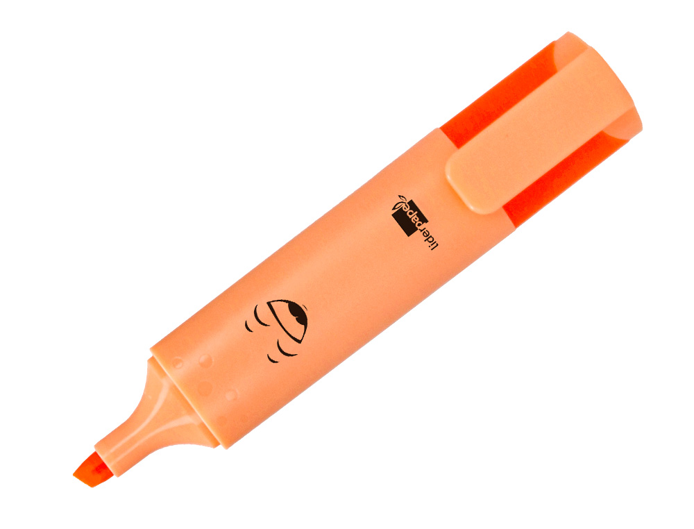 MARCADOR LIDERPAPEL FLUORESCENTE PASTEL PONTA BISELADA ESTOJO DE 6 UNIDADES CORES SORTIDAS