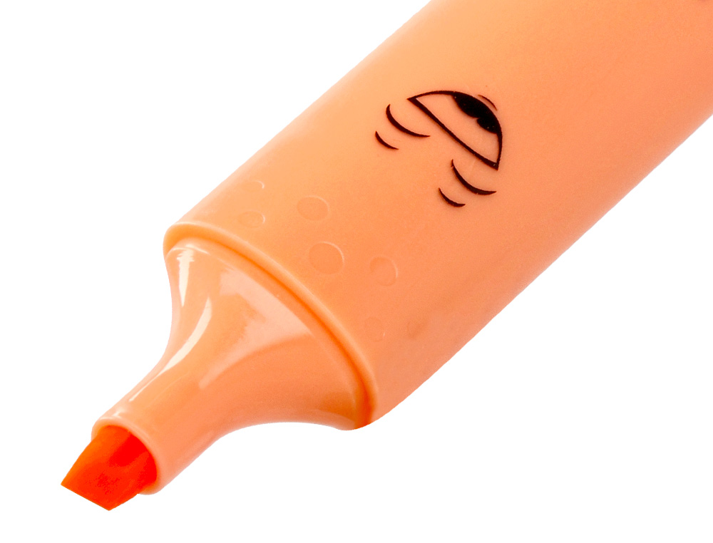 MARCADOR LIDERPAPEL FLUORESCENTE PASTEL PONTA BISELADA ESTOJO DE 6 UNIDADES CORES SORTIDAS