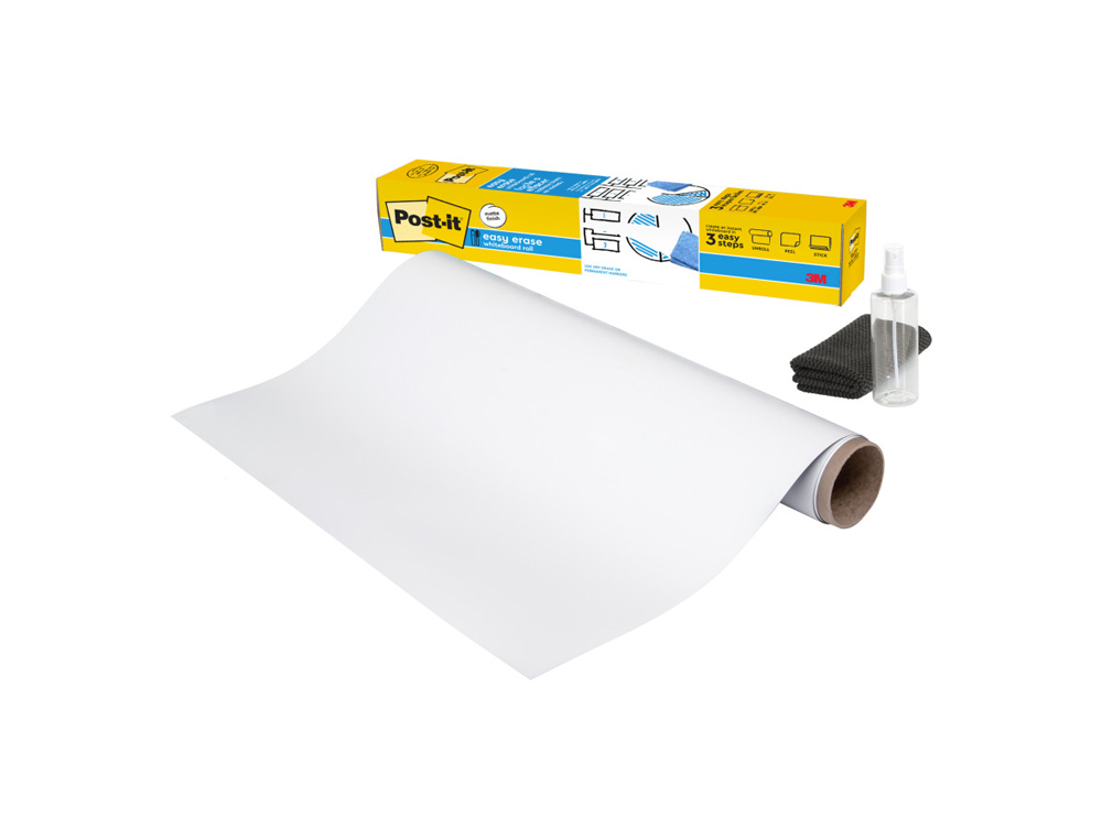 QUADRO BRANCO POST-IT SUPER STICKY FLEX ROLO ADESIVO REMOVIVEL 60,9X91,4 CM