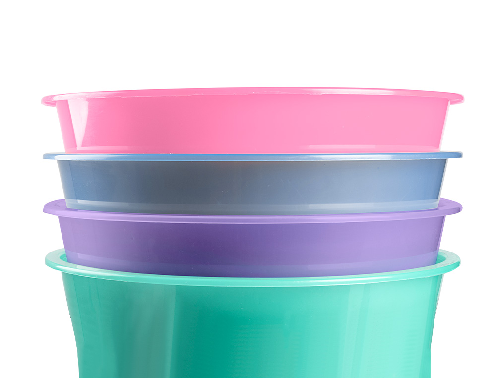 CESTO DE PAPEIS EM PLASTICO LIDERPAPEL ECOUSE 100% RECICLADO MENTA TRANSLUCIDO 13 LITROS 275X285 MM