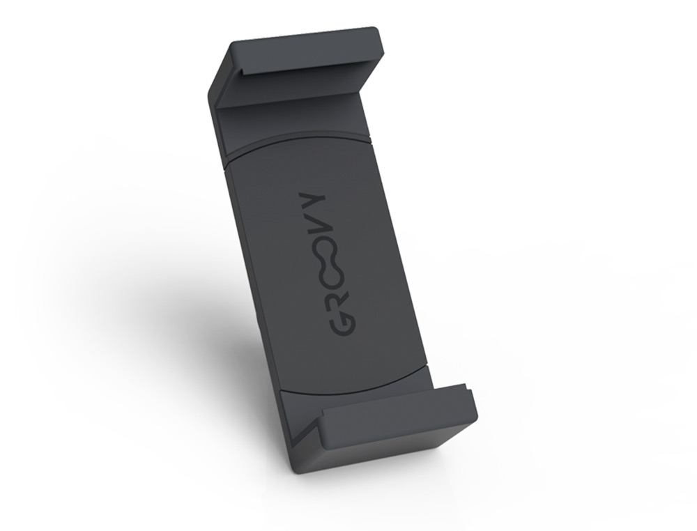 SUPORTE MOVEL PARA CARRO GROOVY ROTACAO 360 COR CINZA ESCURO
