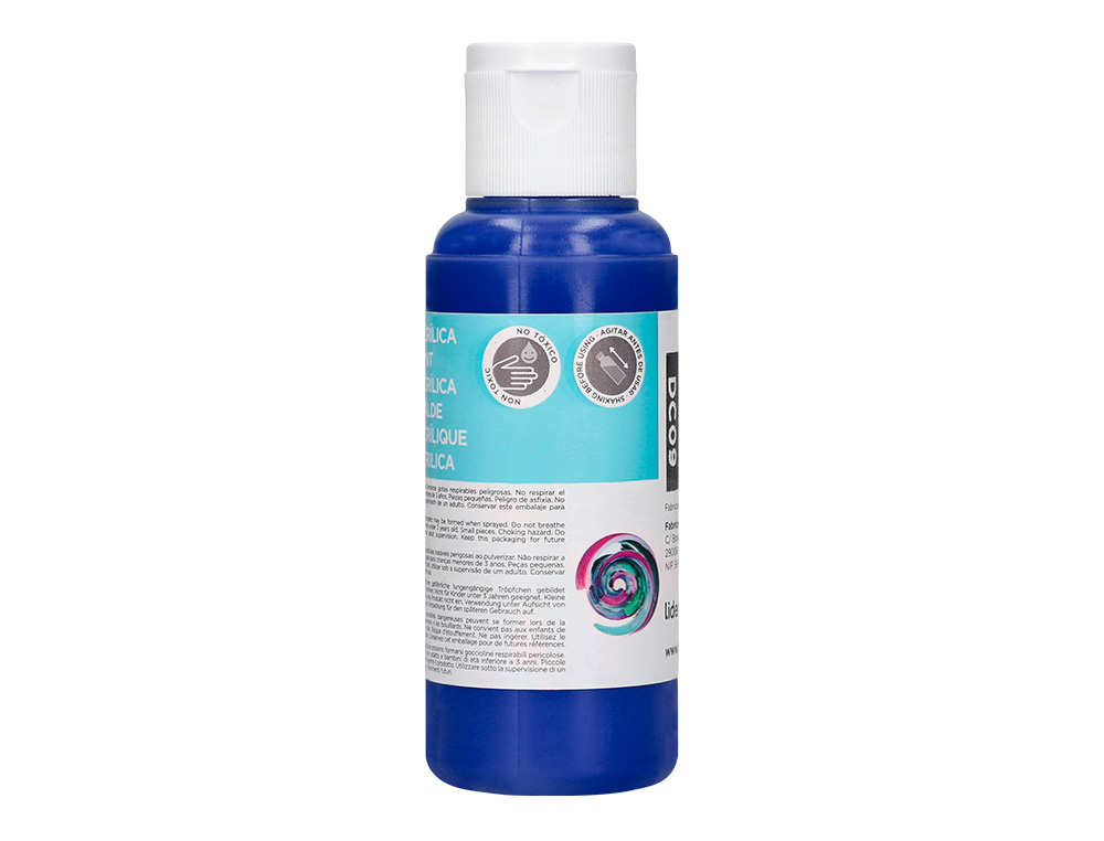 PINTURA ACRILICA LIDERPAPEL FRASCO DE 80 ML AZUL ULTRAMAR