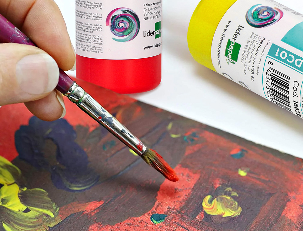 PINTURA ACRILICA LIDERPAPEL FRASCO DE 80 ML AZUL ULTRAMAR