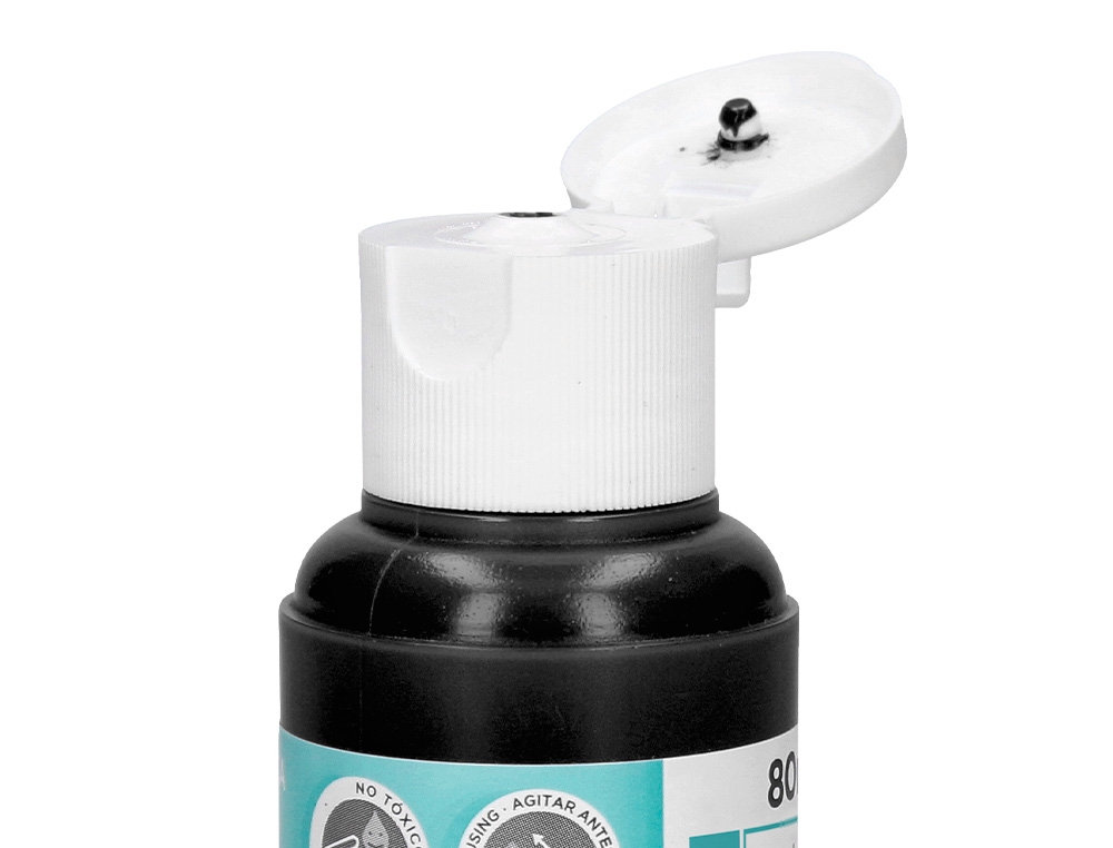 PINTURA ACRILICA LIDERPAPEL FRASCO DE 80 ML PRETO