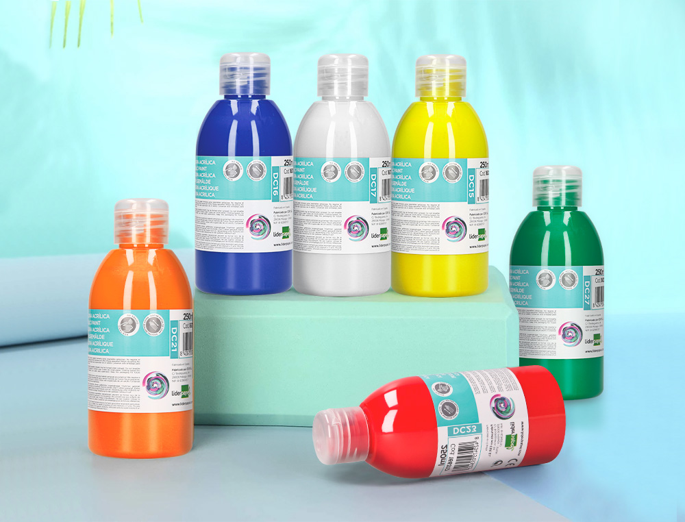 PINTURA ACRILICA LIDERPAPEL FRASCO DE 250 ML PRETO