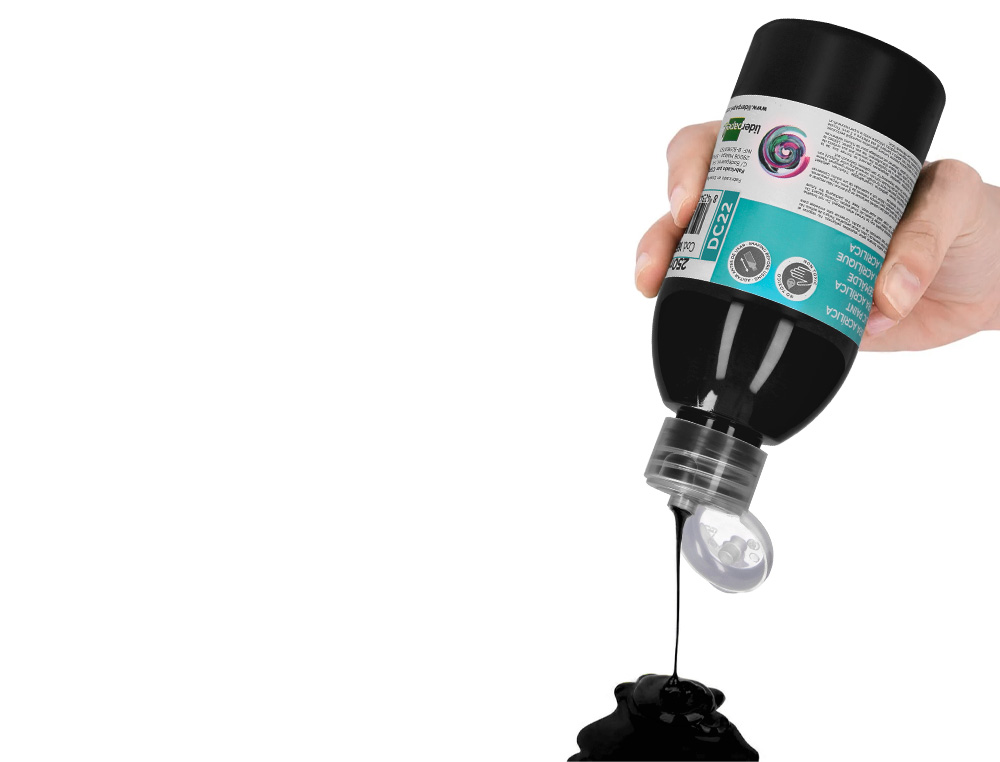 PINTURA ACRILICA LIDERPAPEL FRASCO DE 250 ML PRETO