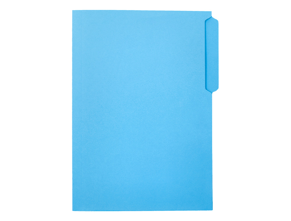 CLASSIFICADOR LIDERPAPEL EM CARTOLINA FOLIO PESTANA ESQUERDA 240G/M2 AZUL