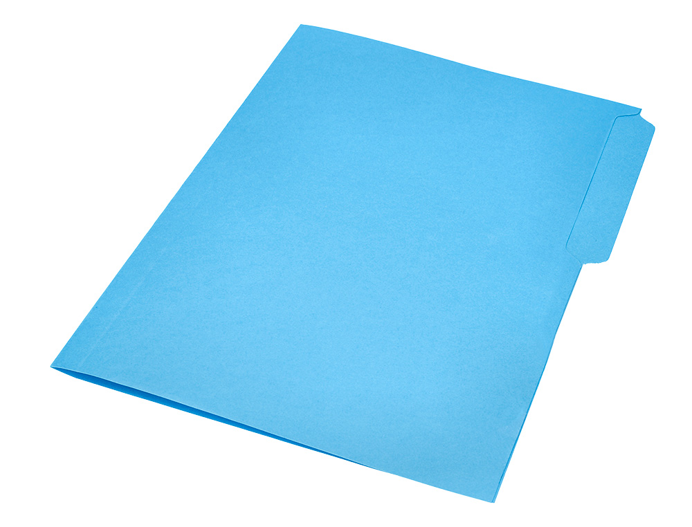 CLASSIFICADOR LIDERPAPEL EM CARTOLINA FOLIO PESTANA ESQUERDA 240G/M2 AZUL