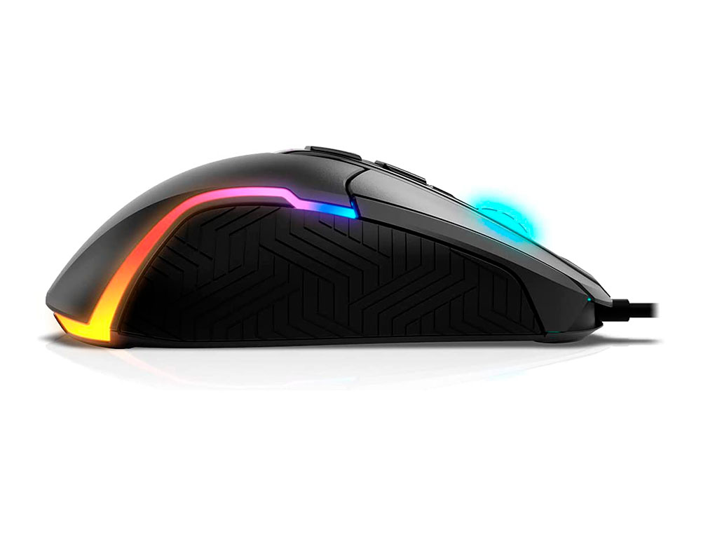 RATO KROM KICK GAMING RGB OTICO 800-6200 DPI 7 BOTOES ILUMINACAO LED RGB ARCO-IRIS