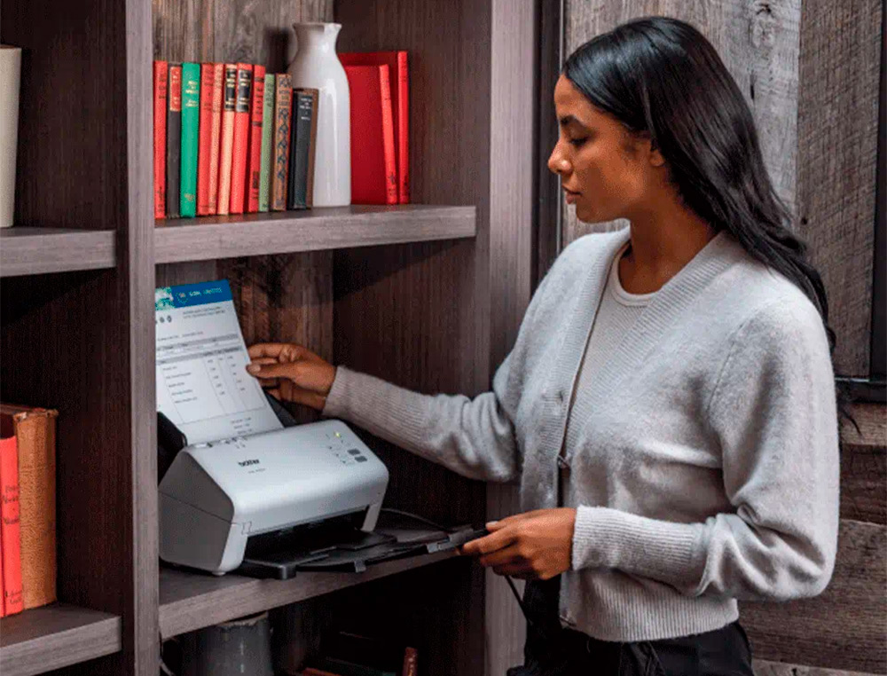 SCANNER BROTHER DE SECRETARIA ADS-4300N DUPLA FACE TAMANHO A4 RESOLUCAO 600 PPP VELOCIDADE 40 PPM USB 2.0
