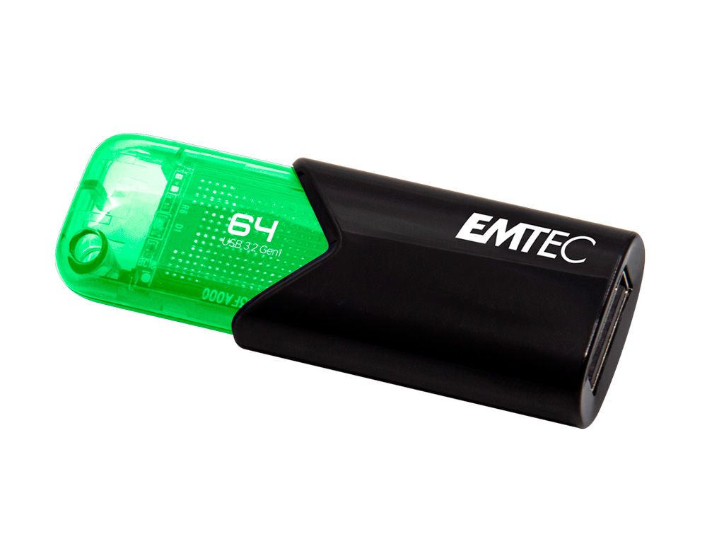 PEN DRIVE EMTEC USB 3.2 CLICK EASY 64 GB VERDE