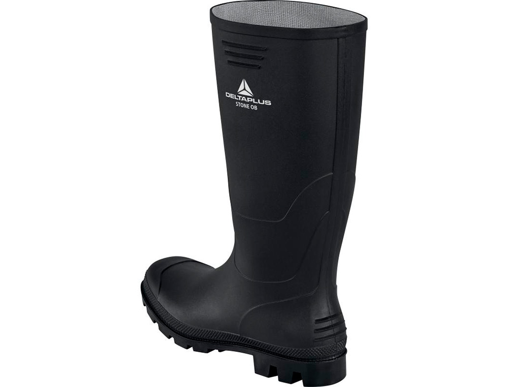 BOTAS DELTAPLUS DE SEGURANCA STONE PVC PRETO SOLA DE PITOES TAMANHO 42