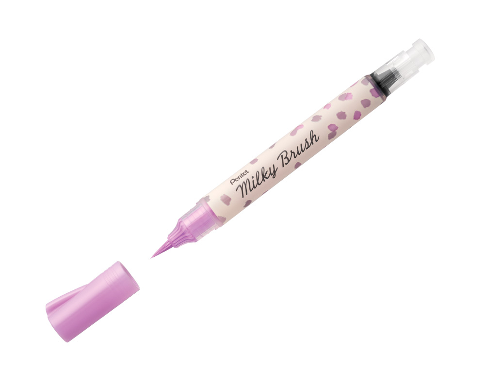 PINCEL PENTEL MILKY BRUSH COR PASTEL VIOLETA