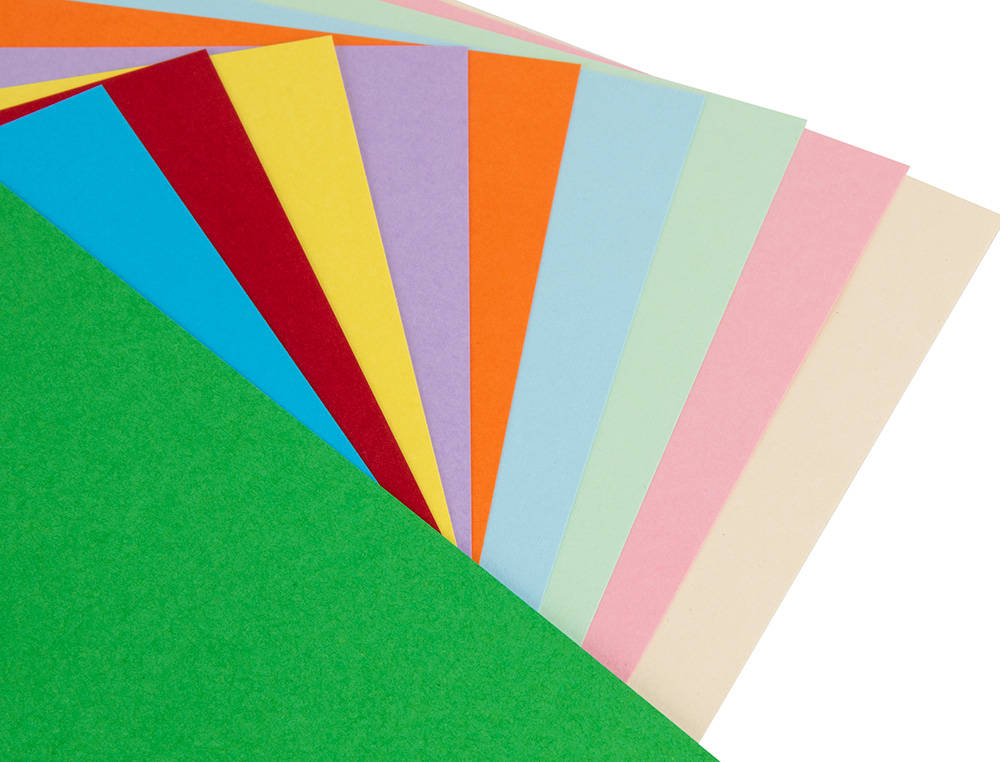 CARTOLINA LIDERPAPEL 50X65 CM 180 GR 25 CORES SORTIDAS PACK DE 25 UNIDADES
