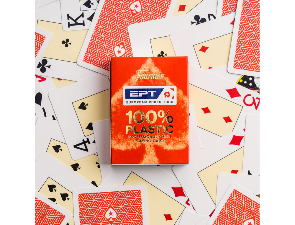 BARALHO FOURNIER POKER INGLES PLASTICO EUROPEAN POKER TOUR INDICE GIGANTE