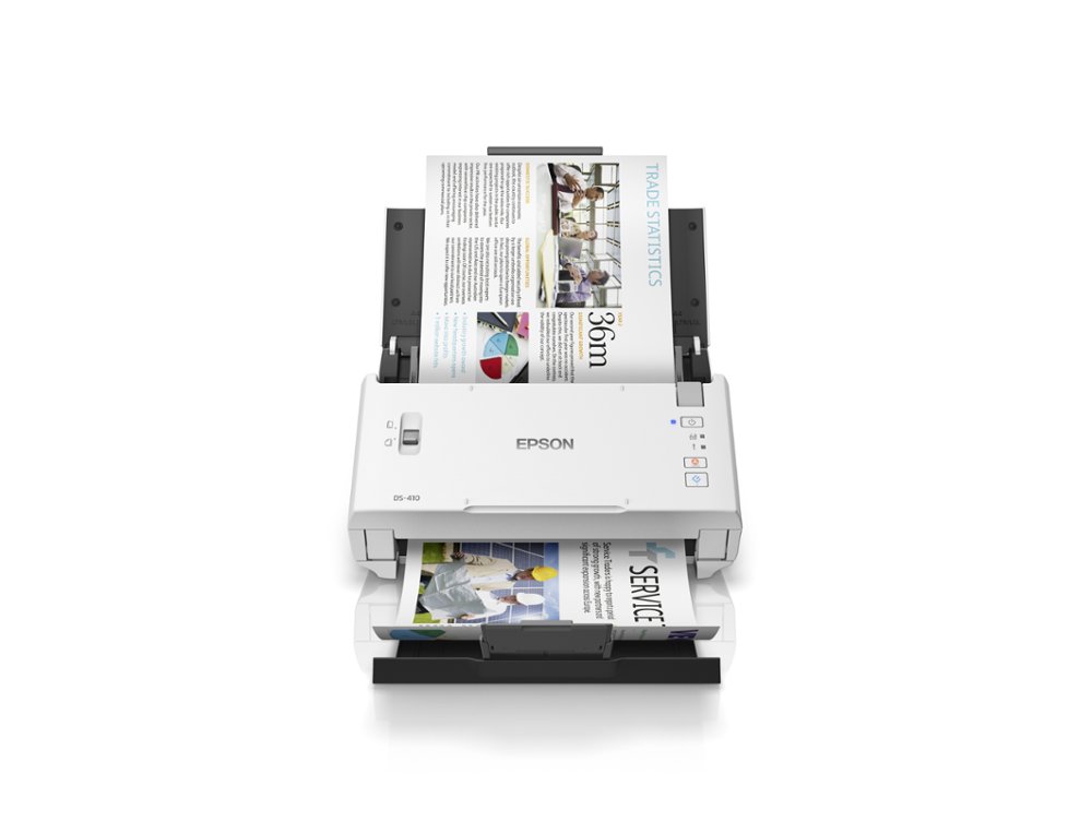 SCANNER EPSON DS-410 DOCUMENTAL WORKFORCE DIN A4 600X600 DPI VELOCIDADE 26 PPM USB 2.0