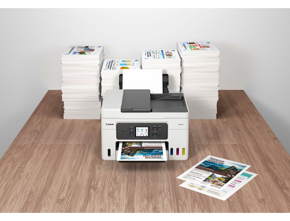 MULTIFUNCOES CANON MAXIFY GX4050 TINTA COR 18 PPM PRETO/13 PPM COR A4 IMPRESSORA SCANNER COPIADORA BANDEJA ENTRADA 100 F