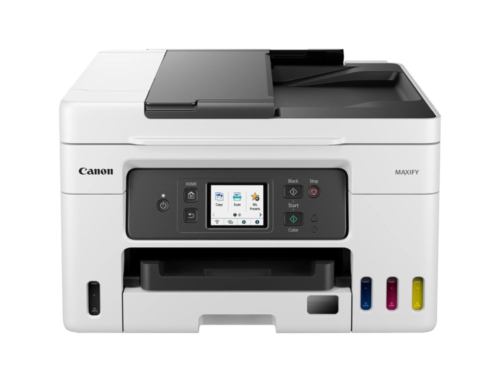 MULTIFUNCOES CANON MAXIFY GX4050 TINTA COR 18 PPM PRETO/13 PPM COR A4 IMPRESSORA SCANNER COPIADORA BANDEJA ENTRADA 100 F