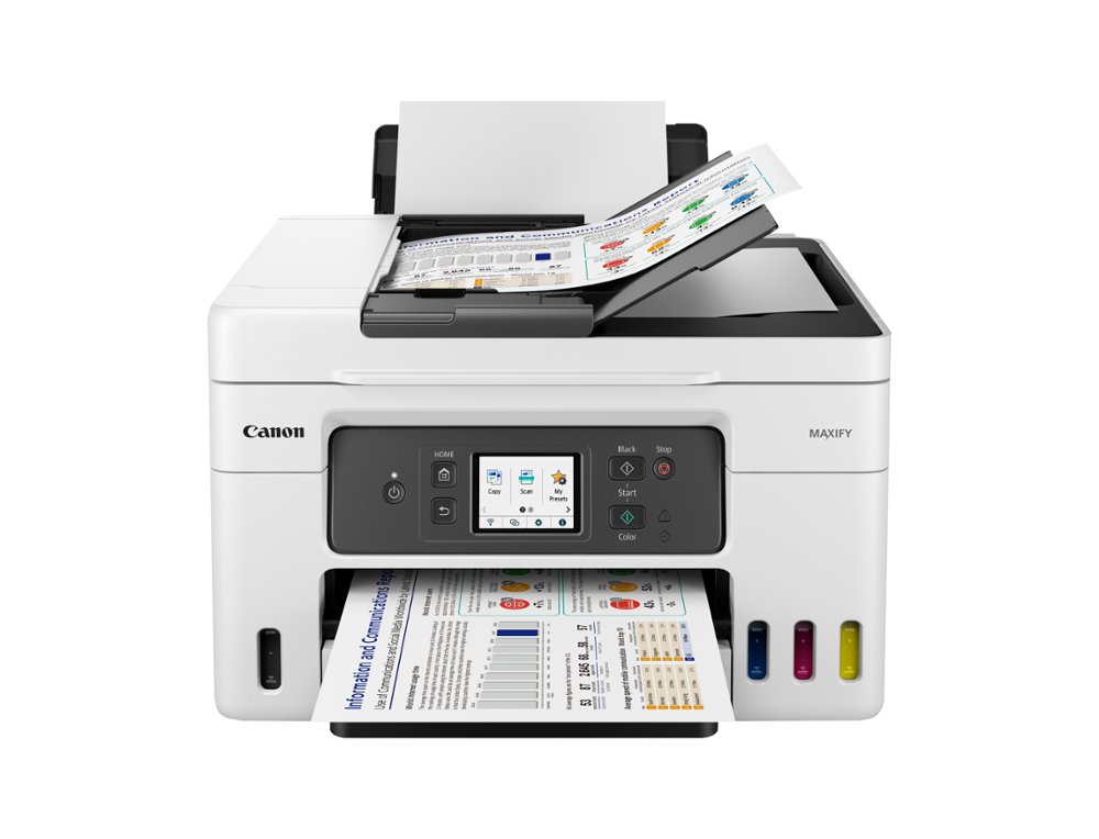 MULTIFUNCOES CANON MAXIFY GX4050 TINTA COR 18 PPM PRETO/13 PPM COR A4 IMPRESSORA SCANNER COPIADORA BANDEJA ENTRADA 100 F