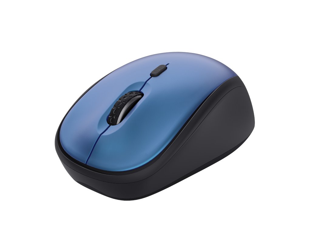 RATO TRUST YVI+ OTICO SEM FIOS ECO 4 BOTOES 800/1600 DPI USB 2.0 COR AZUL