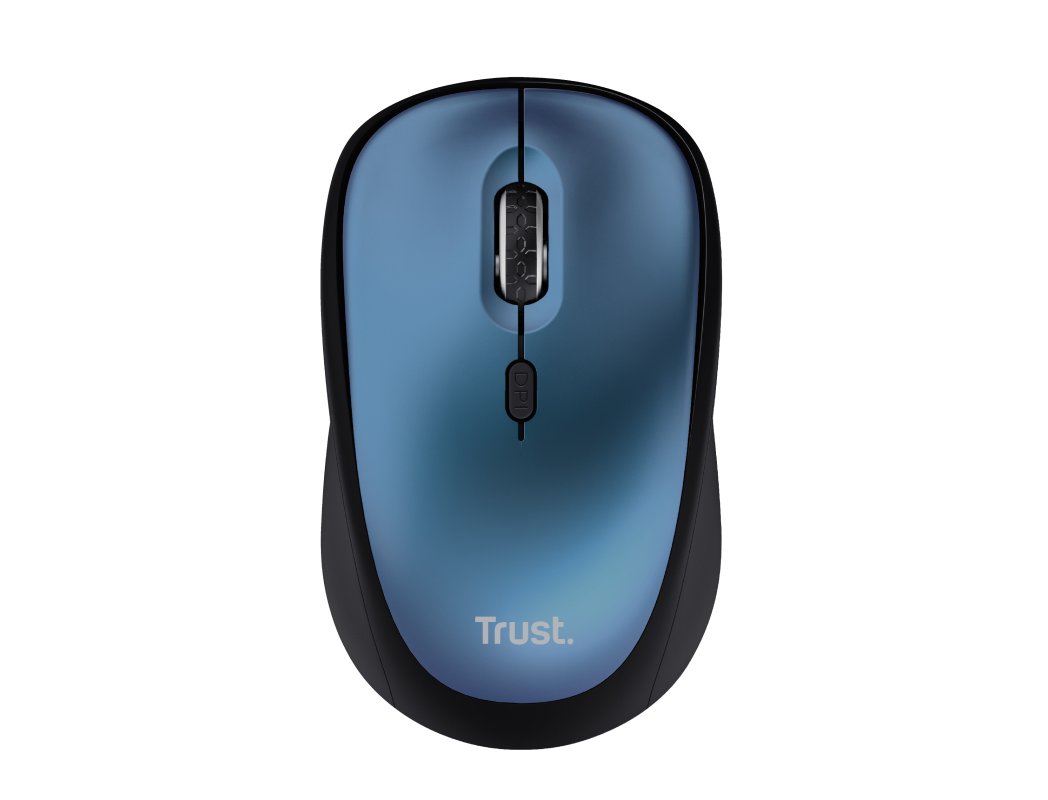 RATO TRUST YVI+ OTICO SEM FIOS ECO 4 BOTOES 800/1600 DPI USB 2.0 COR AZUL