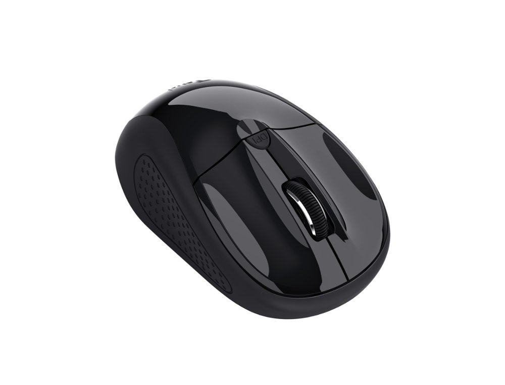 RATO TRUST BASIC OTICO SEM FIOS ECO 4 BOTOES 800/1600 DPI USB 2.0 COR PRETO