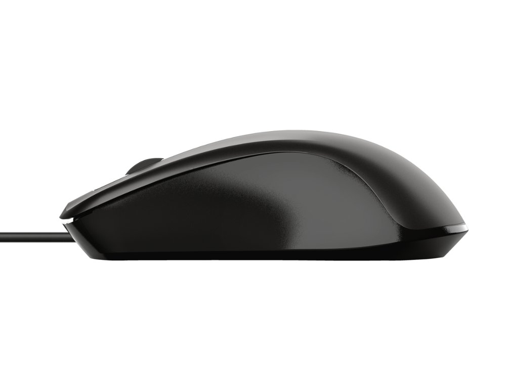 RATO TRUST BASIC OTICO 4 BOTOES 1200 DPI USB 2.0 COR PRETO