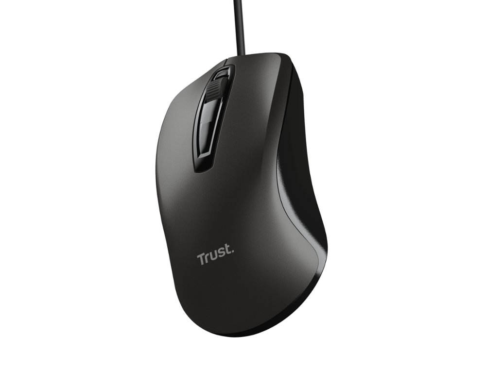 RATO TRUST BASIC OTICO 4 BOTOES 1200 DPI USB 2.0 COR PRETO