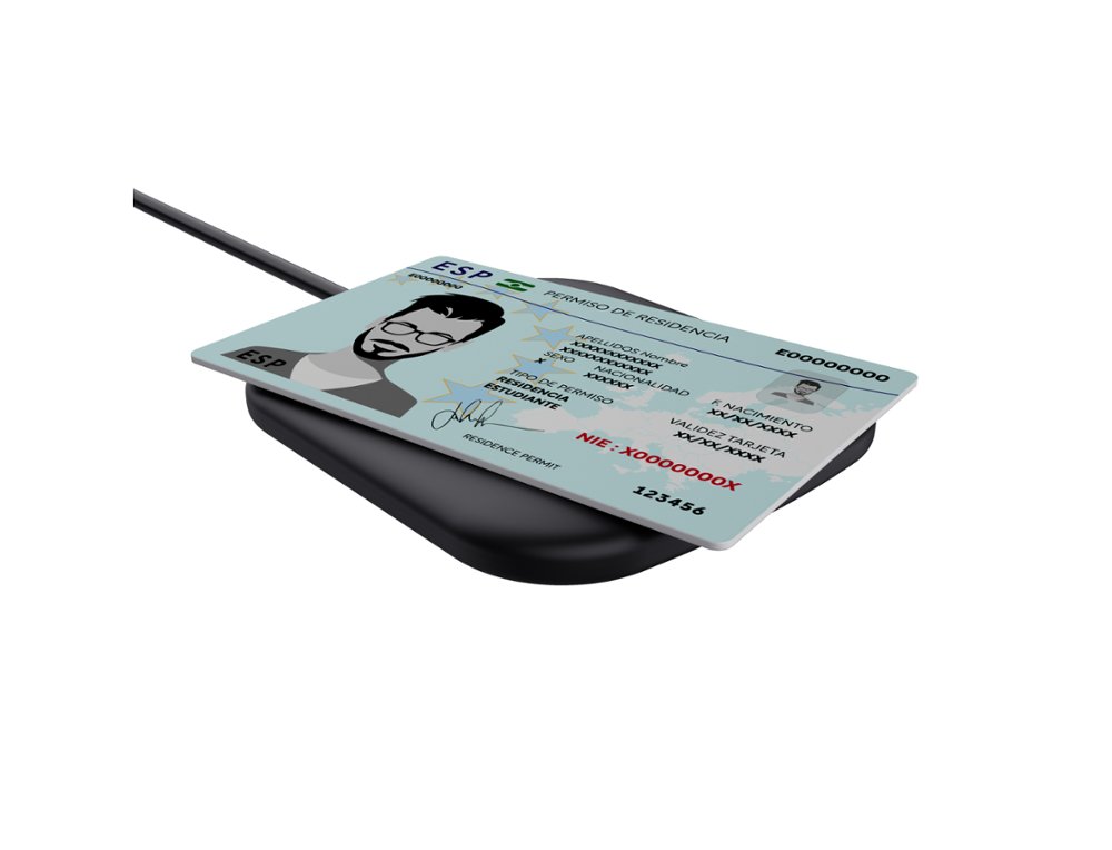 LEITOR DE CARTOES INTELIGENTES TRUST CETO SEM CONTACTO USB-A COR PRETO