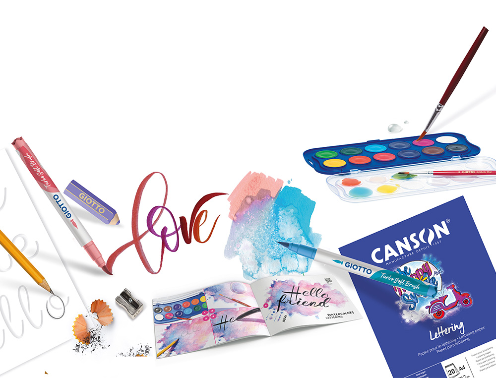 CONJUNTO CRIATIVO GIOTTO ART LAB FANCY LETTERING