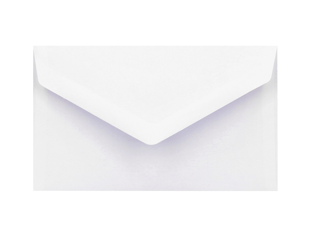 ENVELOPE LIDERPAPEL BRANCO COM FUNDO 95X162 MM ENGOMADO ABA EM BICO EMBALAGEM DE 25 UNIDADES