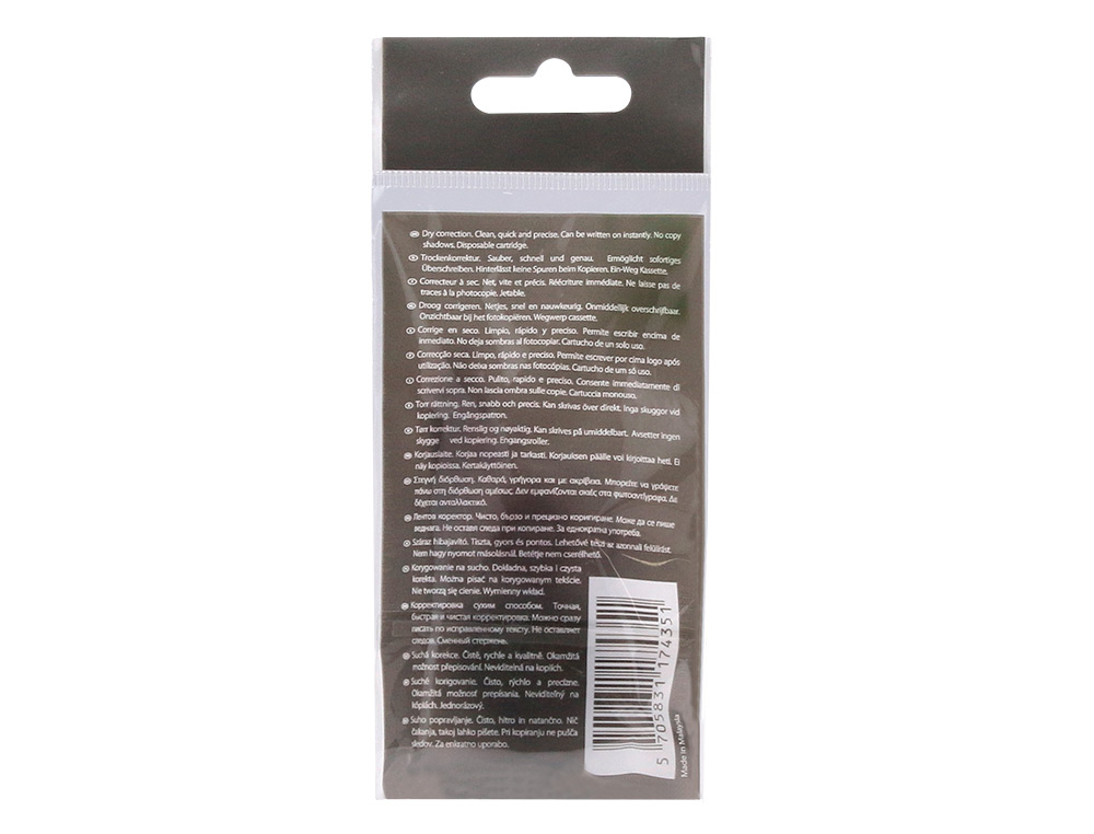 CORRETOR Q-CONNECT FITA BRANCO 5 MM X 12 M