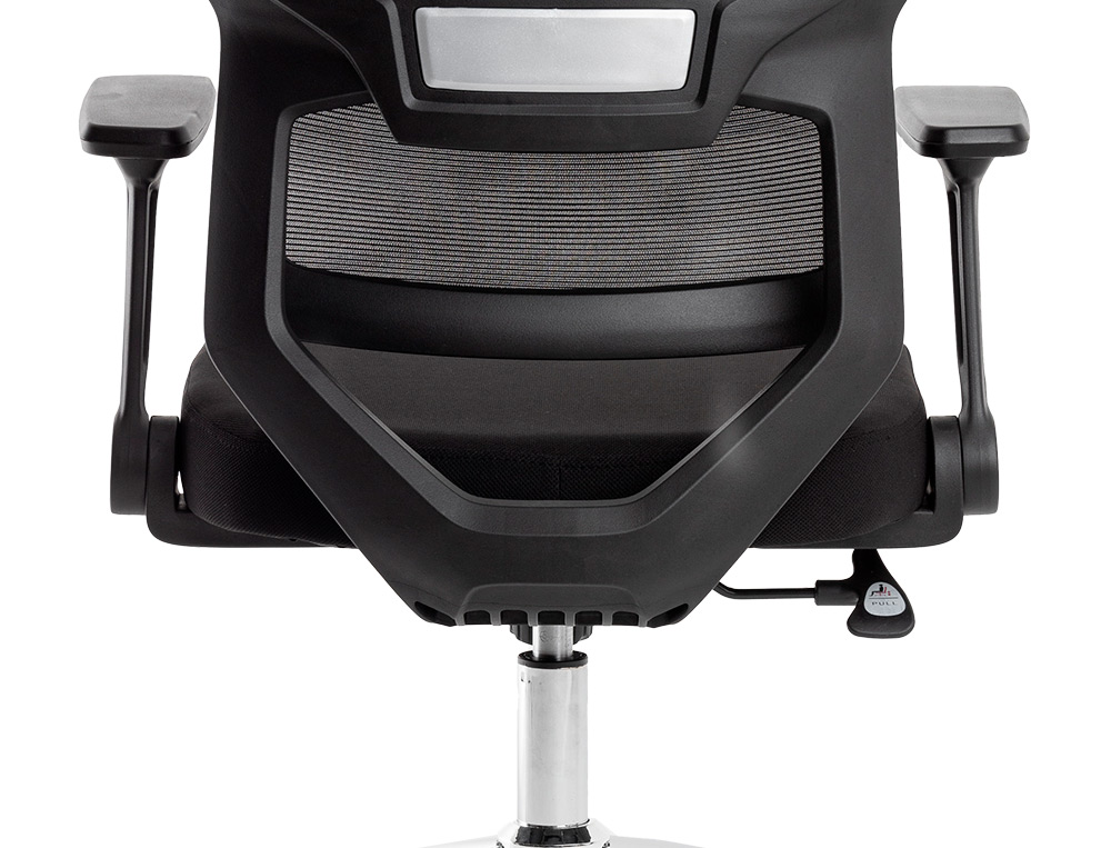 CADEIRA DE ESCRITORIO Q-CONNECT LUCCA MALHA BASE METAL ALT MAX 1090 MM LARG 700 MM PROF 650 MM RODAS PREMIUM COR PRETO