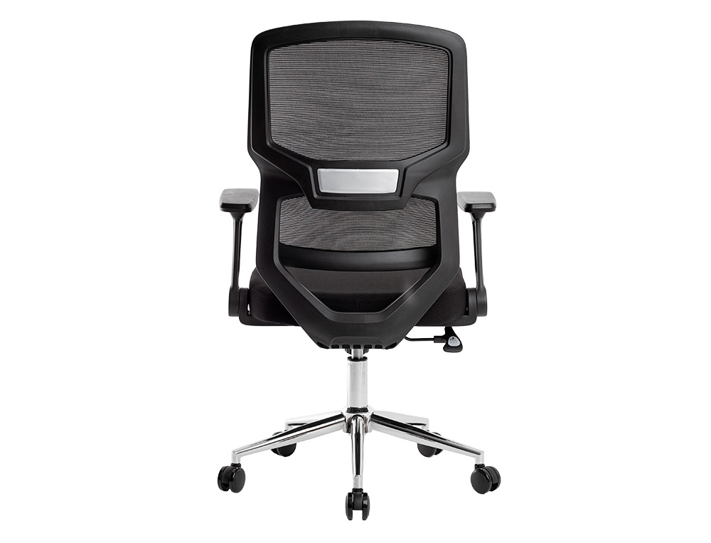 CADEIRA DE ESCRITORIO Q-CONNECT LUCCA MALHA BASE METAL ALT MAX 1090 MM LARG 700 MM PROF 650 MM RODAS PREMIUM COR PRETO