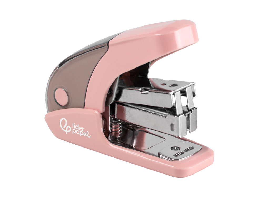 AGRAFADOR LIDERPAPEL MICRO COM OFERTA DE CAIXA DE 1000 AGRAFES 24/6, 26/6 CAPACIDADE 20 FOLHAS