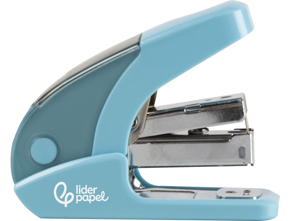 AGRAFADOR LIDERPAPEL MICRO COM OFERTA DE CAIXA DE 1000 AGRAFES 24/6, 26/6 CAPACIDADE 20 FOLHAS