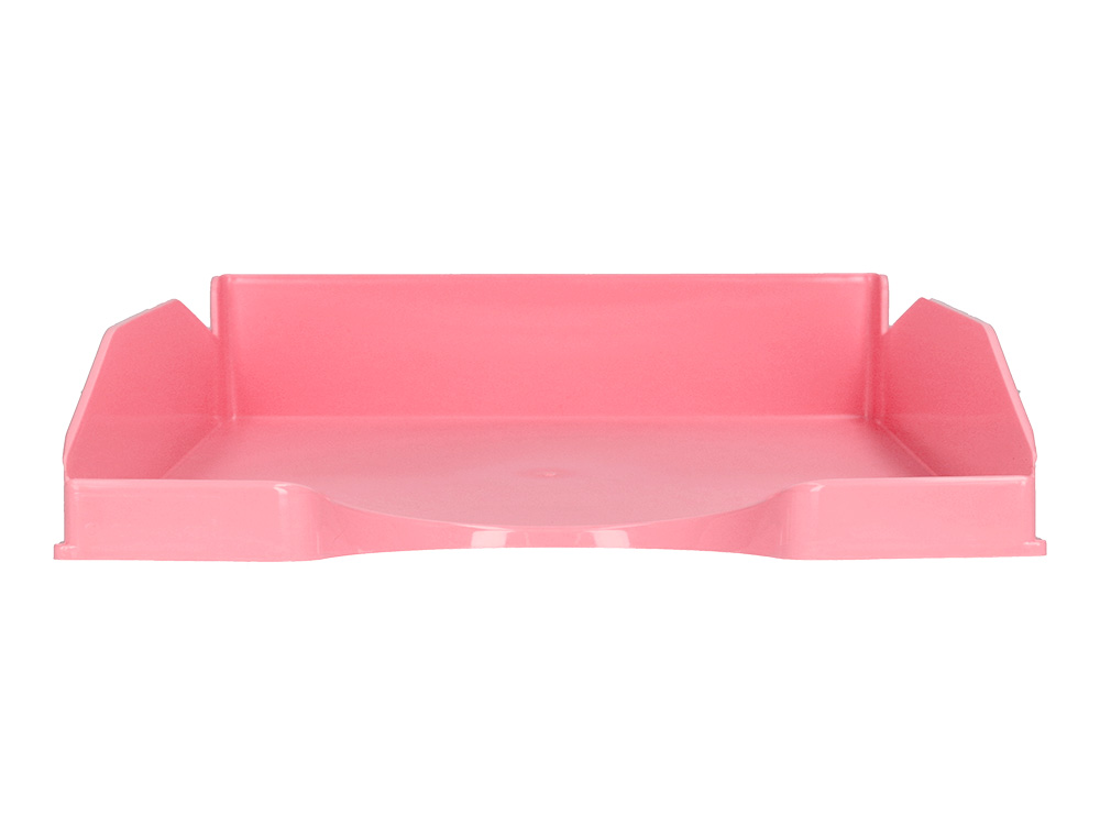 TABULEIRO DE SECRETARIA Q-CONNECT PLASTICO ROSA PASTEL OPACO