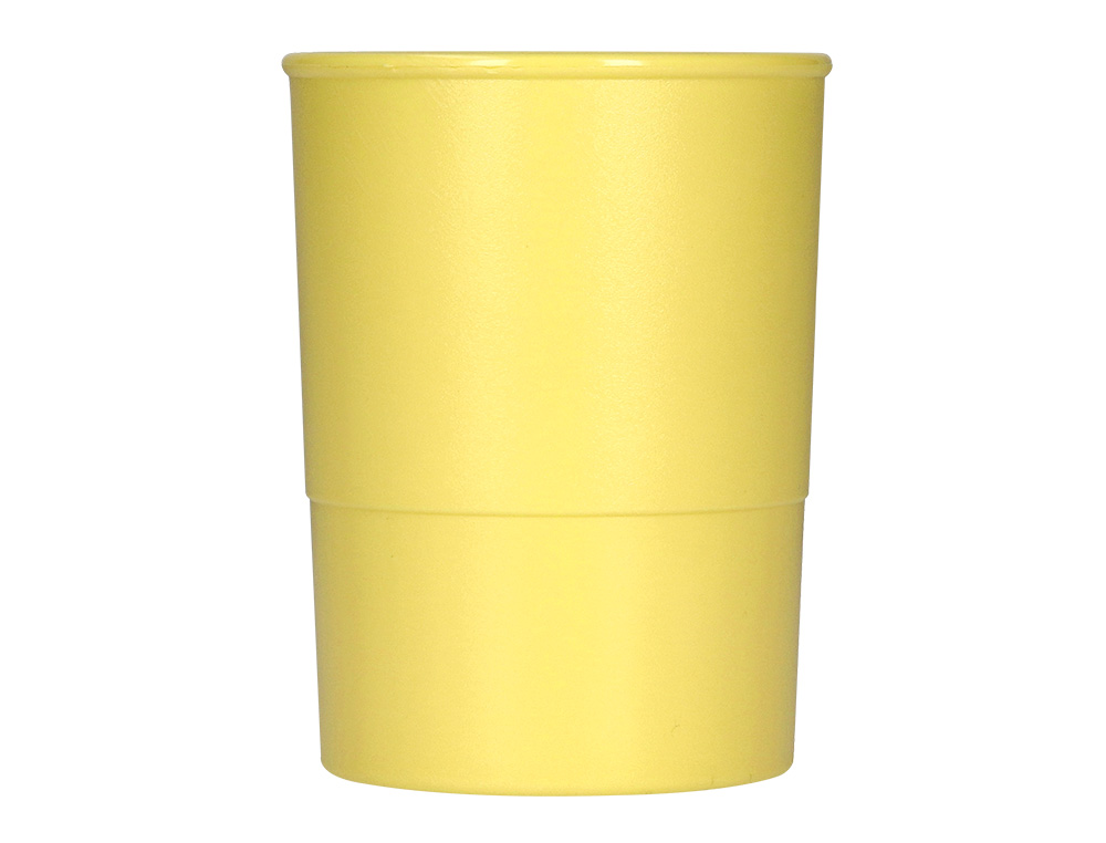 PORTA LAPIS Q-CONNECT PLASTICO AMARELO PASTEL